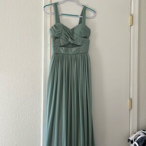 Birds Grey Elsye Dress - Sage